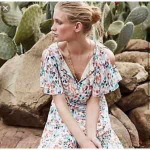 Maeve Multicolor Dot Midi Dress